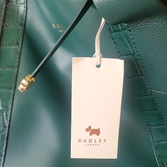 Radley London Teal Leather Womens Bag - Picture 5 of 8